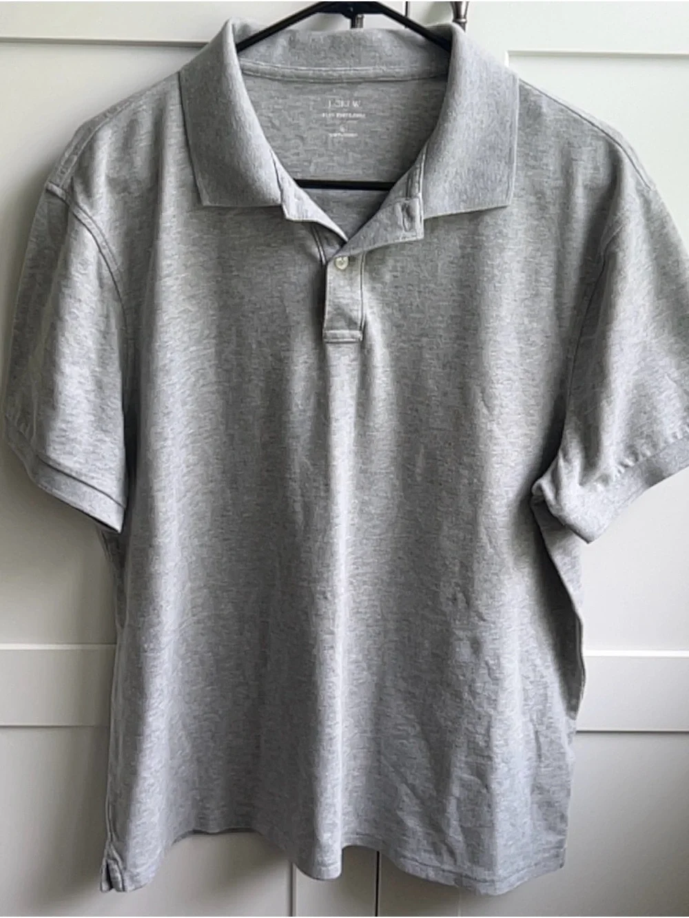 J. Crew Light Gray Men's Polo Shirt